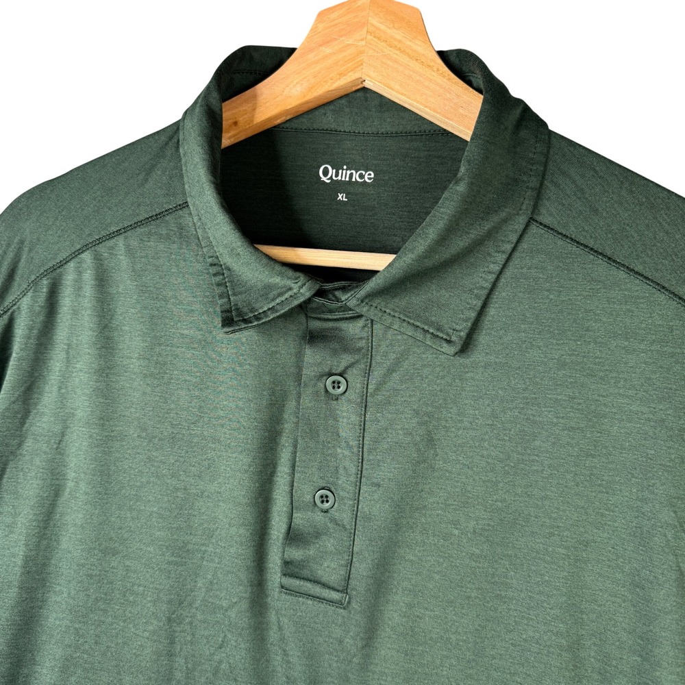 Quince Flowknit Breeze Performance Polo Olive Green XL LB21633-JDA01-10570